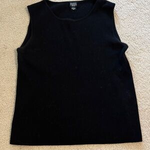 Eileen Fisher Women's Classic Black Tank Top, Italian yarn, size PM